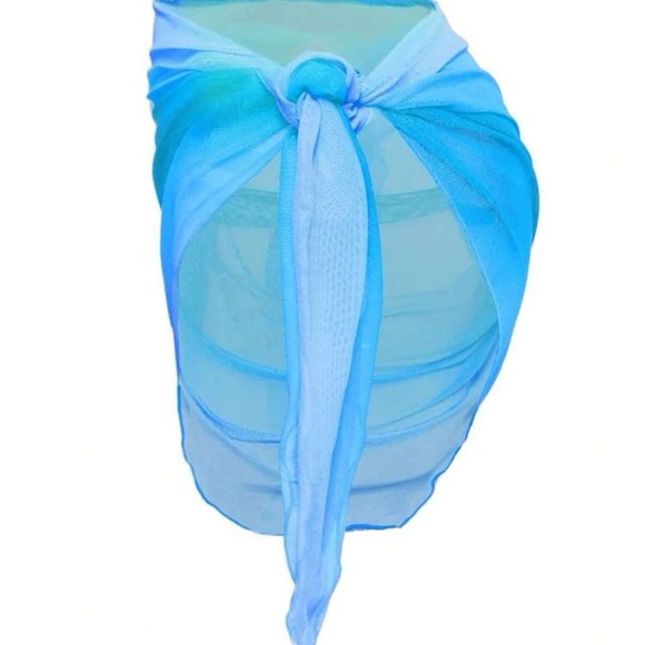 Ombré tie size knot sheet mesh cover up nwt - Picture 3 of 6